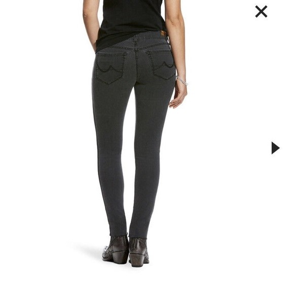 Ariat Womens Motion Twill Tuxedo Wash Ultra Skinny Stretch Denim Jeans 28 R - Picture 16 of 16